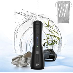 Equivera Waterflosser - Monddouche - Elektrisch Flosapperaat - Water Flosser - Waterflosser Draadloos - Water Flosser Draadloos - Draadloos en Oplaadbaar - Must have voor uw hygiëne!