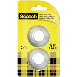 Scotch FT-5100-4927-1 136R2 Dubbelzijdige tape Scotch 665 Transparant (l x b) 6.3 m x 12 mm 2 stuk(s)