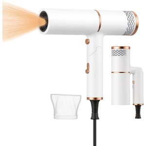 BlowSense® TravelDry - Opvouwbare Reisföhn - Haardoger Compact - Salonkwaliteit op Reis - Opvouwbare Föhn - 1400W - Parel Wit