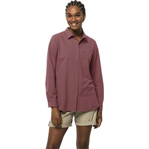 Jack Wolfskin Light Wander LS Shirt W - Outdoorblouse - Dames - Lange mouwen - Apple butter - Maat m