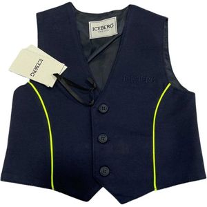 Iceberg baby gilet maat 12 mnd/80 navy