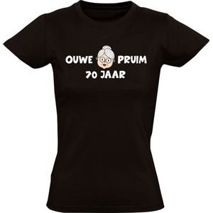 Ouwe pruim 70 jaar Dames T-shirt - verjaardag - pensioen - 70e verjaardag - oma - mama - zeventig - jarig - grappig - cadeau