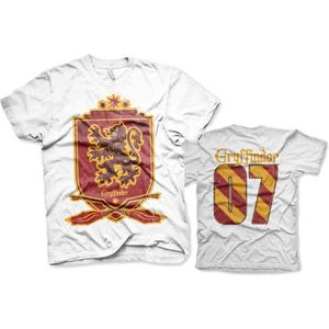Harry Potter Heren Tshirt -S- Gryffindor 07 Wit