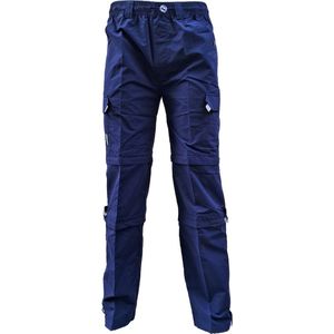 Afritsbroek Micro Navy Sneldrogend Afritsbare Wandelbroek Dames Heren Lichtgewicht maat S