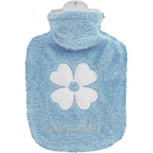 Warmwaterkruik - Waterbuis met hoes - 500 ml - kleine draagbare waterbuis - anti-lekkage - wasbaar - voor buik, rug, nek - verlicht pijn