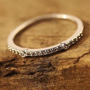 Fate Jewellery Ring FJ132 - 18mm - Witverguld met zirkonia kristallen