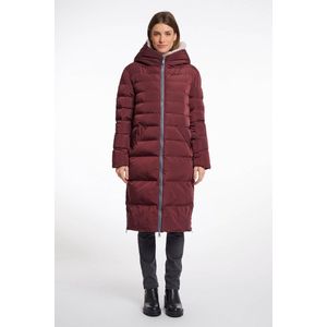 Rino&Pelle damesjas - Keila faux-fur coat - bordeauxrood