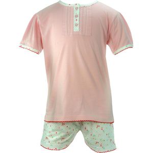 Angelfish Meisjes Shortama - 100% Katoen - Roze - Maat 104