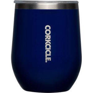 Corkcicle Stemless Cup 335ml-Midnight Navy- Thermosbeker voor Wijn/Koffie 355ml 12oz