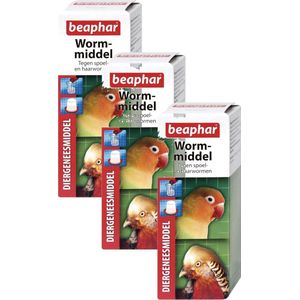 Beaphar Wormmiddel Vogel / Knaag - Vogelapotheek - 3 x 100 ml 30 Ml Per Liter Water