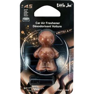 little joe - car air freshner metallic - autogeur parfum - cedarwood