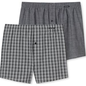 Schiesser 2PACK Boxershorts Heren Onderbroek - zwart - Maat M