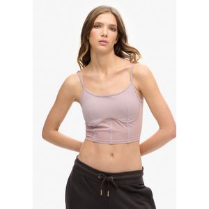 Superdry - W6011833A - Korset - Roze - Sportief - Katoen - Meerdere Sporten