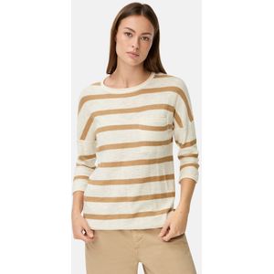 camel active - Boxy - Gebreide Trui - Melkwit - 3/4-mouwen