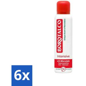 Borotalco Deospray Intensive 150 ml - Voordeelverpakking - 6 stuks