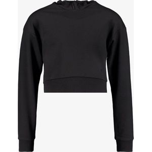 Osaga cropped meisjes hoodie zwart - Maat 116