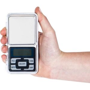 Mini - Precisie Weegschaal - Zilver - Digitaal - 0.01 tot 200 gram