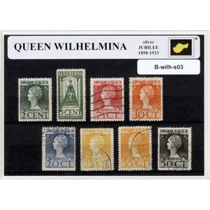 Koningin Wilhelmina 1898-1923 – Luxe postzegel pakket (A6 formaat) - collectie van verschillende postzegels van Koningin Wilhelmina – kan als ansichtkaart in een A6 envelop. Authentiek cadeau - kado - koningshuis - oranje - holland - nederland