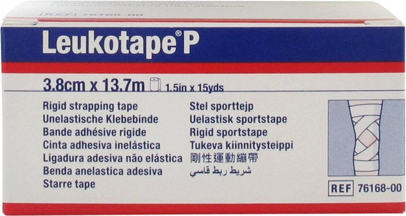 Leukotape P - Verbandhechter - Beige - Zinkoxide Rubber - 3,8 cm x 13,7 m