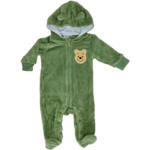 Disney Winnie de Pooh baby Boxpak/Overall/Onesie, met muts, Groen, maat 86/92