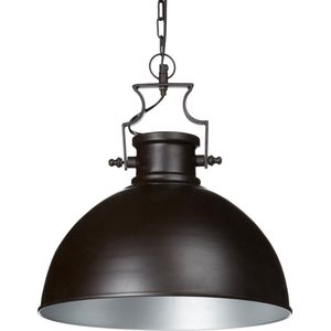 Relaxdays hanglamp industrieel - bruin hangende lamp - plafondlamp - pendellamp - eetkamer