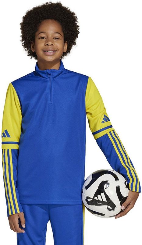 adidas - Squadra 25 - Trainingstrui - Blauw Geel - 1/4-Zip Kids