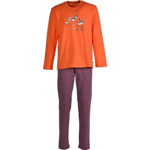 Woody pyjama flamingo - oranje -172-1-PLS-S/564 - maat 62