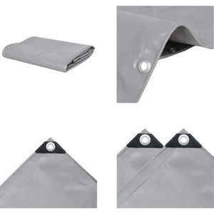 vidaXL Dekzeil 650 g/m² 2,5x3,5 m grijs - Afdekzeil - Afdekzeilen - Zeildoek - Zeildoeken