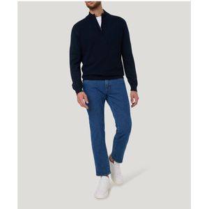 Pierre Cardin zip-pullover donkerblauw