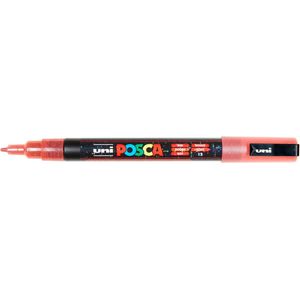 Posca Marker - Paintmarker - Universele Stift - #15 - Rood Glitter - PC-3ML - lijndikte 0,9-1,3ML - 1 stuk