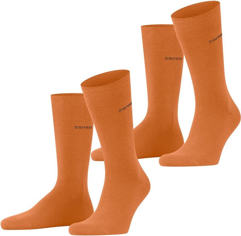 ESPRIT - Basic Uni - Herensokken - Paars Azalea - 2 Paar