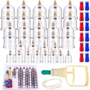 Cupping Set - Cupping Set met Pomp - Cupping Set Massage - Vacuüm Massage - Cuppen Massage - Ontspanning & Gezondheid