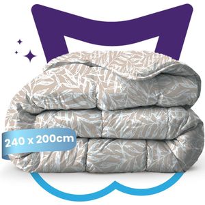 Slaapspeciaal - eazydekbed ® Series ZAFRA - Zomerdekbed - 240x200 cm - 100% Katoen - Inclusief 2 Kussenslopen