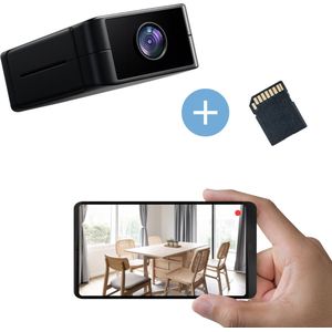 Mondura mini – Mini Camera Verborgen Spycam – Kleine Video Camera - Spionage Camera WiFi Met App - 1080p Nachtzicht