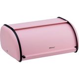 Kinghoff 1756 - Broodtrommel - RVS - Roze - Retro - 36x24x15 cm