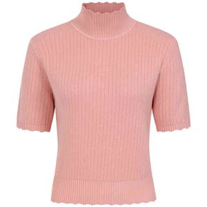 Banned - Jane Sweet Scallop Gebreide trui - S - Roze