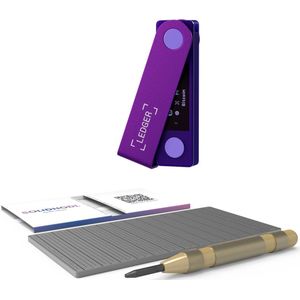 Ledger Nano X Purple Amethyst + SOLIDHODL - Voordeelbundel - Hardware Wallet - Wallet voor Bitcoin, Ethereum en vele andere crypto