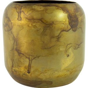 Ter Steege Bloempot-Sierpot Metaal Old Camel-Bruin D 12 cm H 12 cm