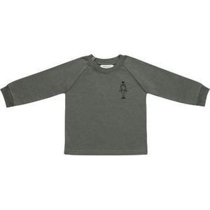 Little Indians Sweater Lift Jongens Katoen Groen Mt 12-8 Mnd