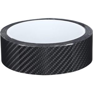 Instaplijstjes randbescherming koolstofvezel - zelfklevend - zwart - autodeur randbescherming - motorfiets - 3 cm x 3 m - extra breed .