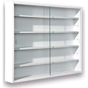 Vitrinekastje - Vitrine Box - Vitrinekastje Hangend - Wandvitrine - Wit