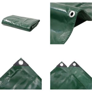 vidaXL Dekzeil 650 g/m² 2x3 m groen - Afdekzeil - Afdekzeilen - Zeildoek - Zeildoeken