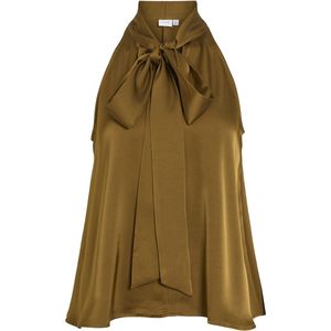 Vila - Vifadia - Top - Tapenade - Mouwloos - Strikdetail