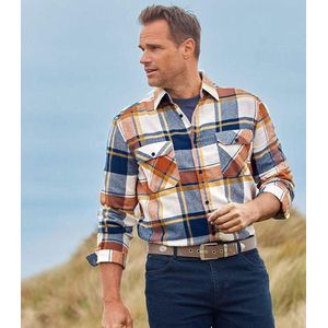ATLAS FOR MEN - Geruit flanellen overhemd Country - Heren - Verkrijgbaar in grote maten - 5XL