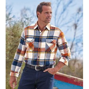 ATLAS FOR MEN - Geruit flanellen overhemd Country - Heren - Verkrijgbaar in grote maten - XXL