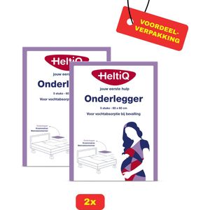 2x HeltiQ Onderlegger 5 stuks -Voordeelverpakking!