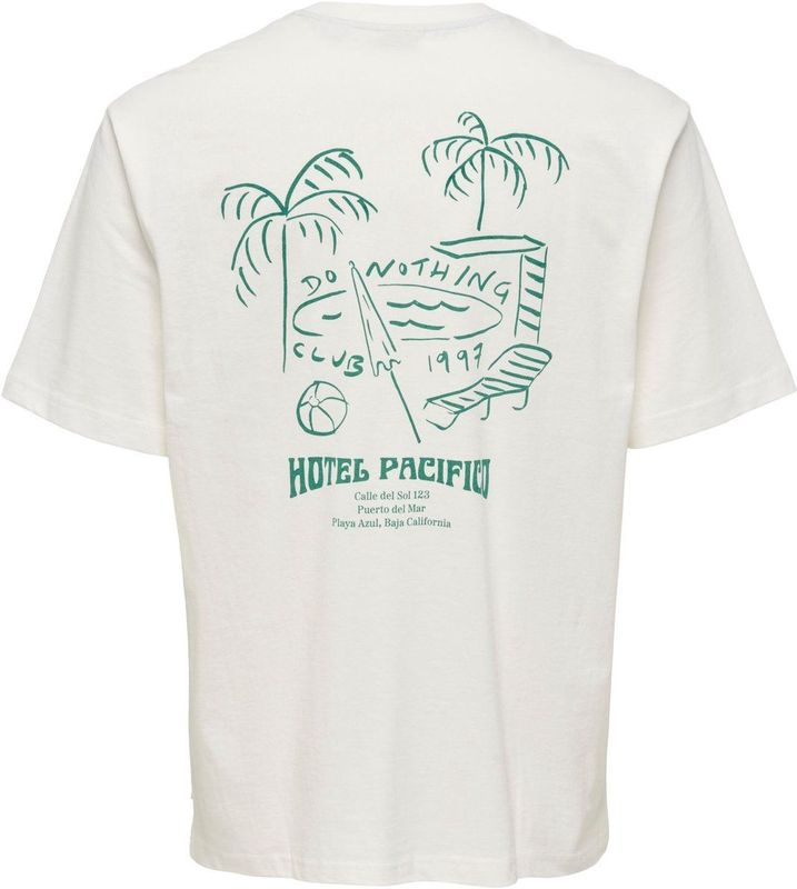 ONLY&SONS - ONSMILO SKETCH RLX COAST SS TEE CS - Heren - T-shirts