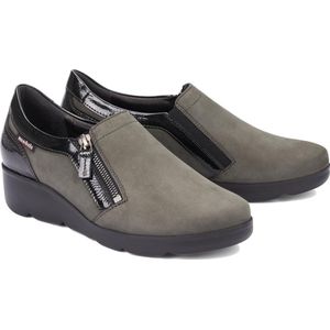 Mephisto - Garence - Instapper - Metallic - Nubuckleer en Lakleer