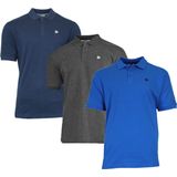 3-Pack Donnay - Polo (Noah) - Sportpolo - Heren - Navy Charcoal Active blue (413)