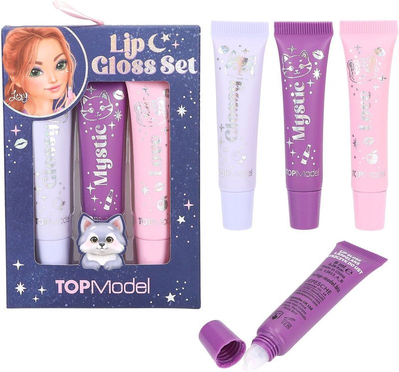 Depesche - TOPModel - Lipgloss Set - Roze - 3 Glanzende Lipglosses - 8 ml per stuk